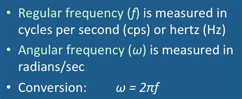 What is the significance of angular frequency $\omega$ with 